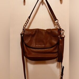 Michael Kors brown pebbled leather bag